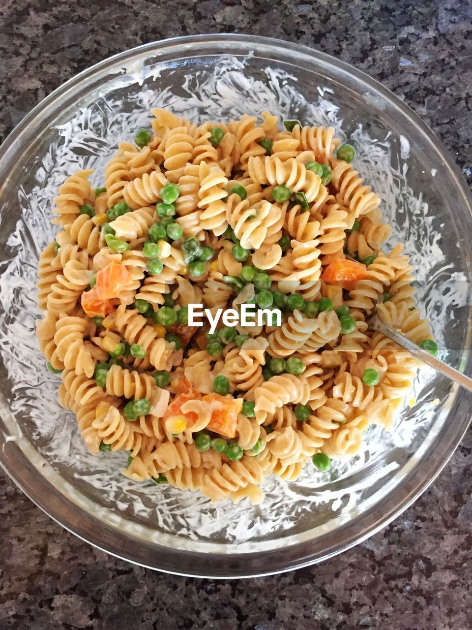 Directly above shot of food in bowl