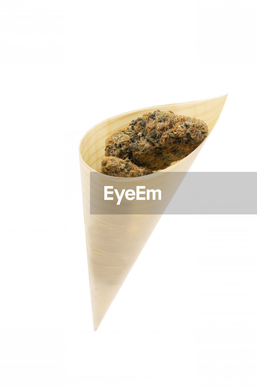 Cannabis flowers in a cone studio shot