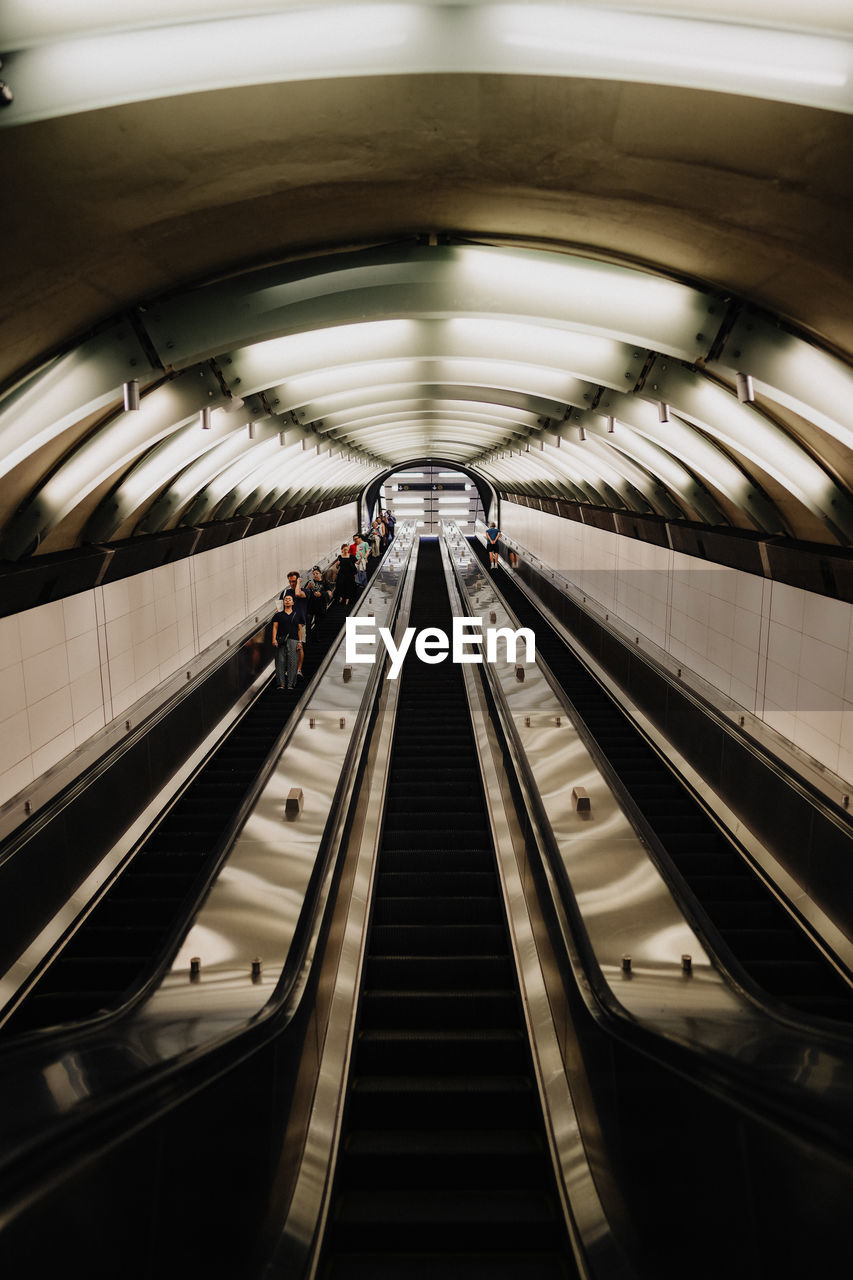 escalator in subway