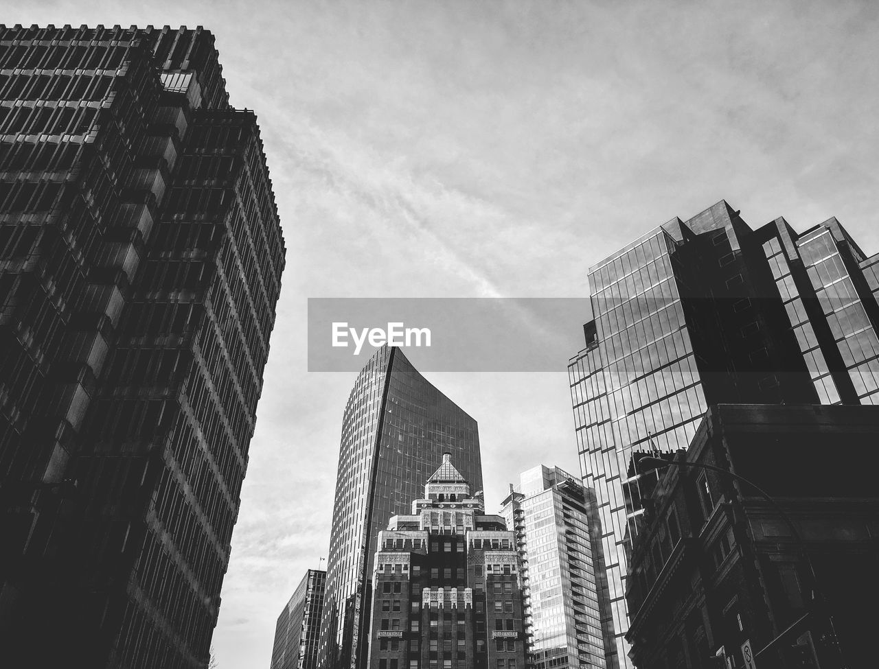 Low angle view of buildings against sky