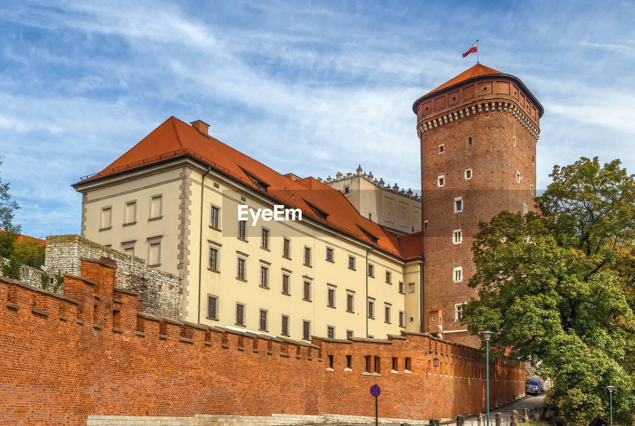 Senatorial tower is the highest of three fully preserved towers in wawel castle in krakow, poland