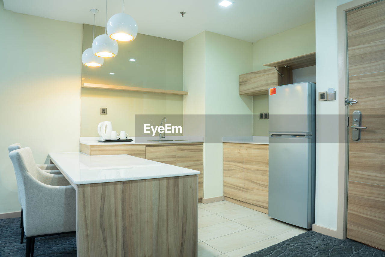 INTERIOR OF KITCHEN