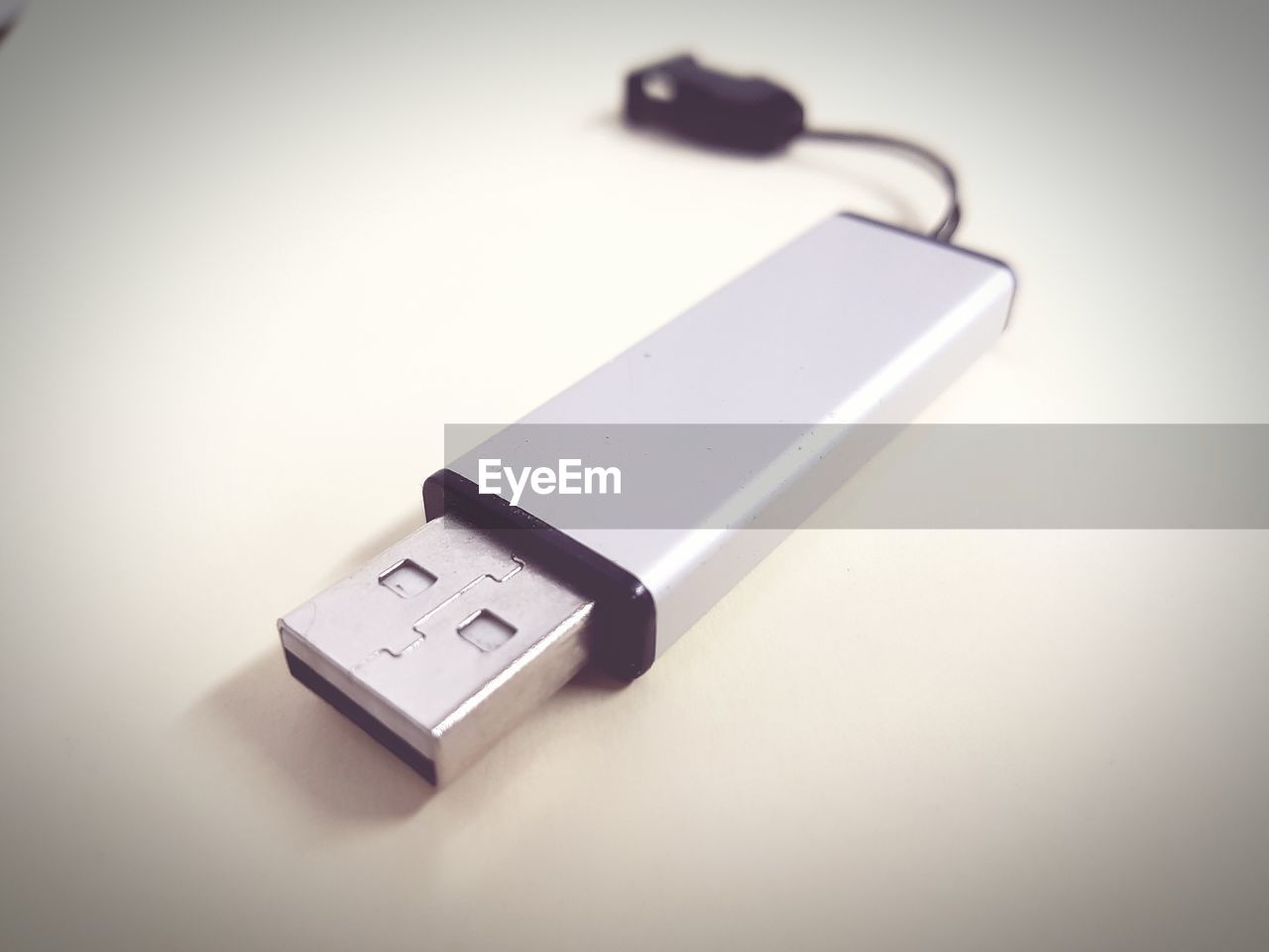 Close-up of usb stick on table