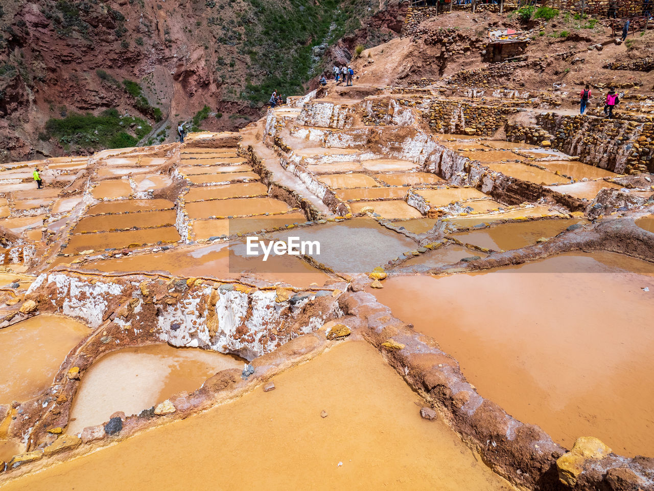 HIGH ANGLE VIEW OF A LANDSCAPE WITH WATER