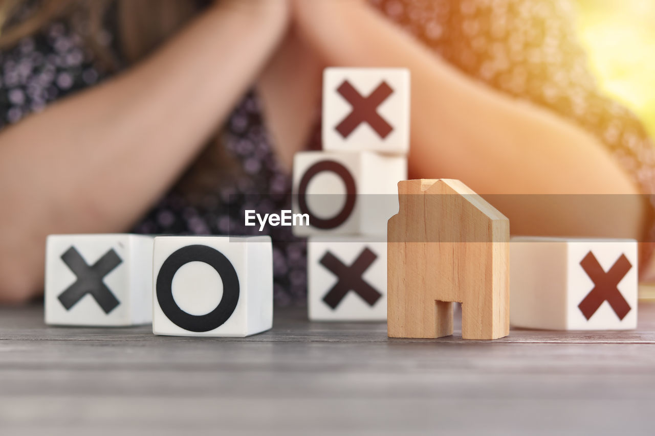 CLOSE-UP OF TOYS ON TABLE