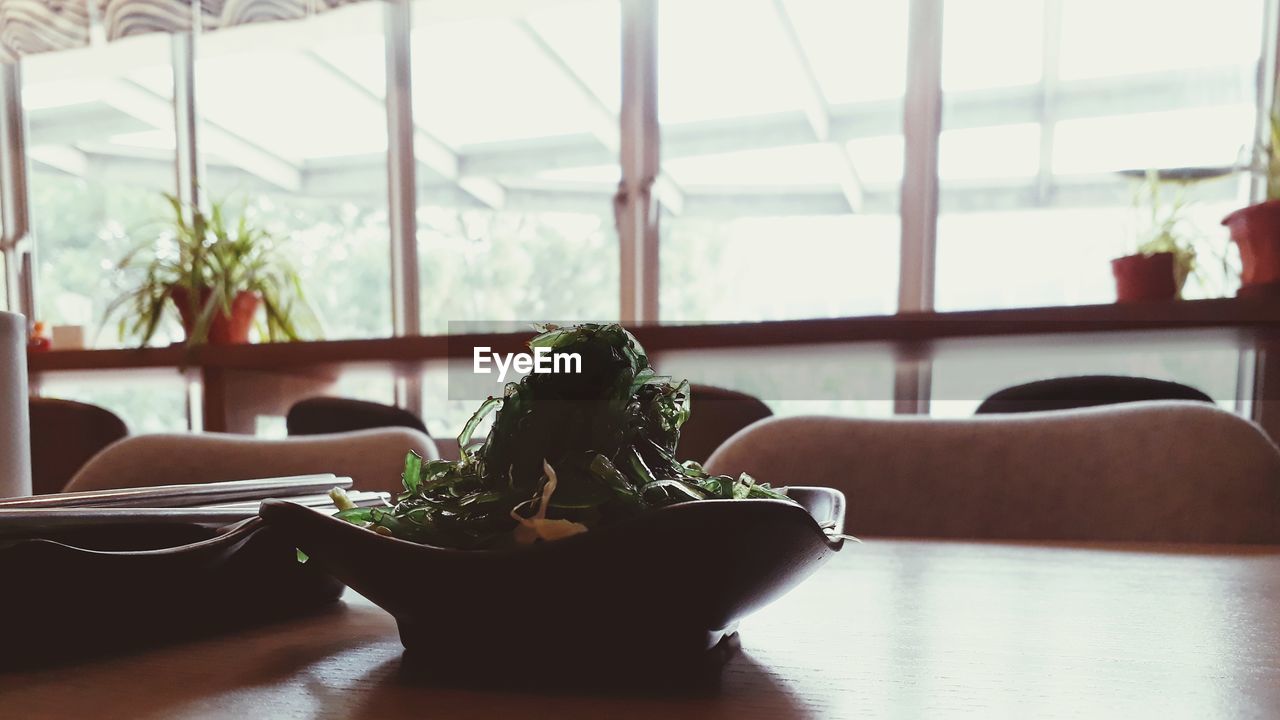 Plant based food on table at vegan restaurant. selangor. malaysia.