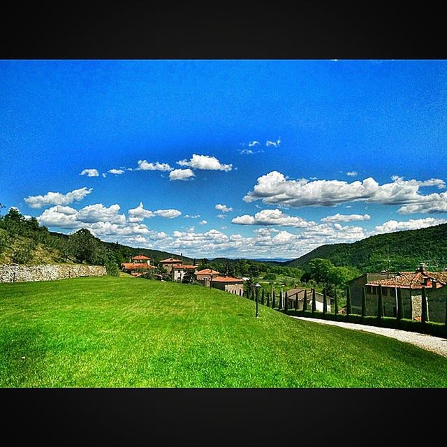 SCENIC VIEW OF GRASSY FIELD AGAINST SKY