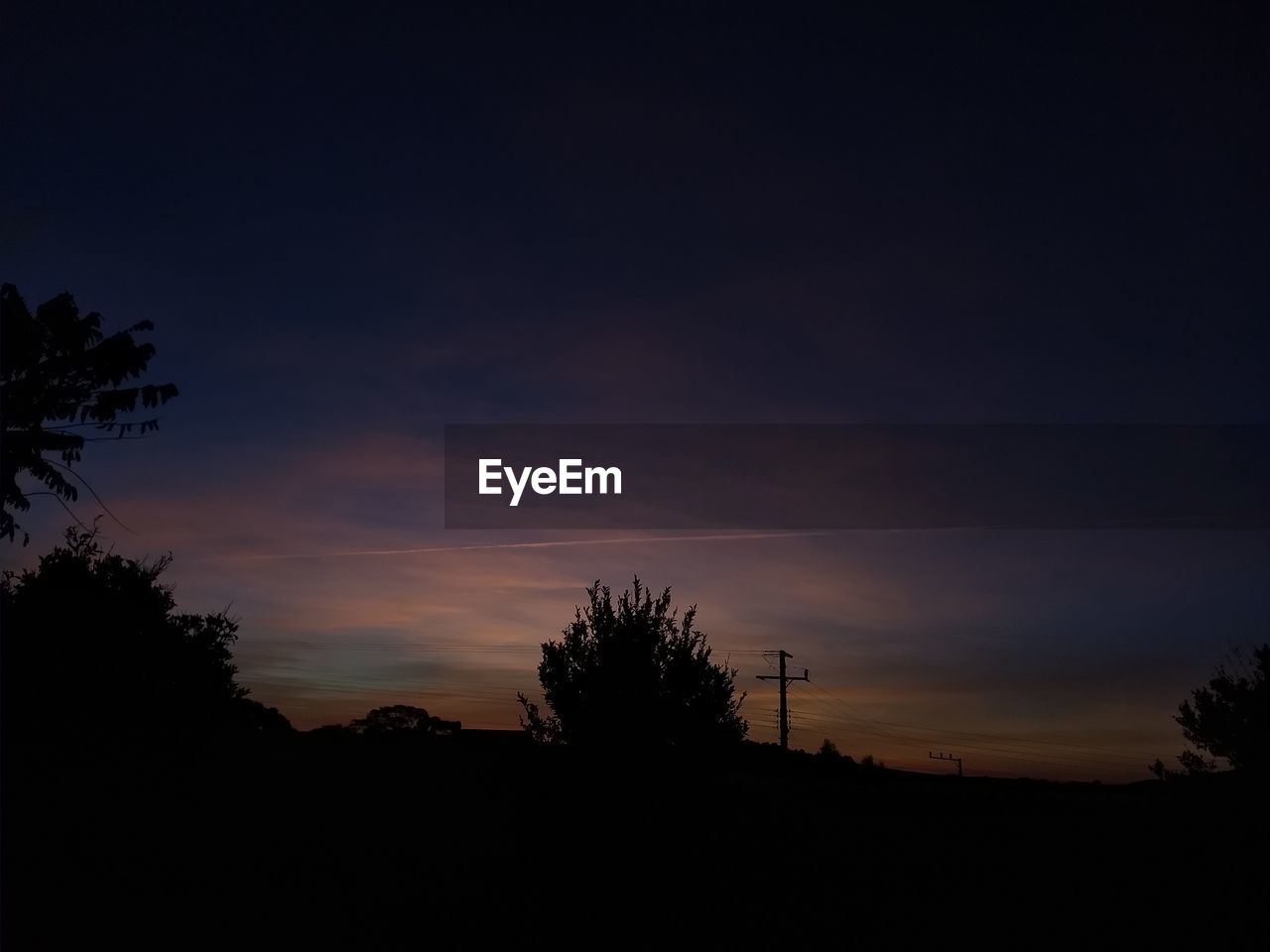 SILHOUETTE TREES AGAINST SKY DURING SUNSET