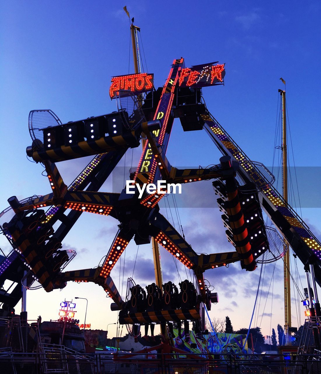 LOW ANGLE VIEW OF AMUSEMENT PARK