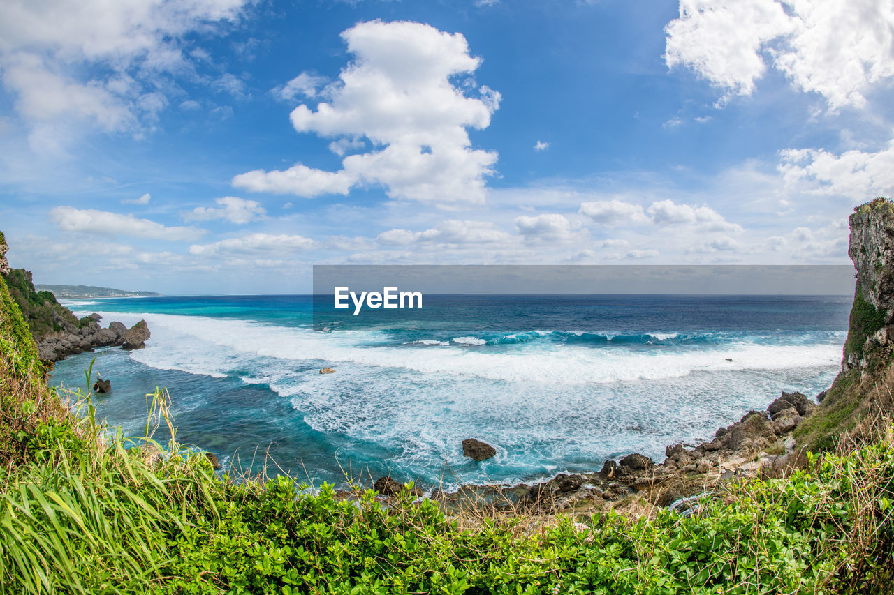 Scenic view of sea against sky