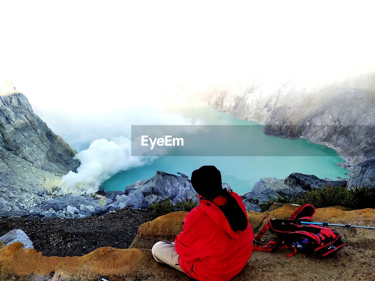 Ijen crater the world's largest acidic lake