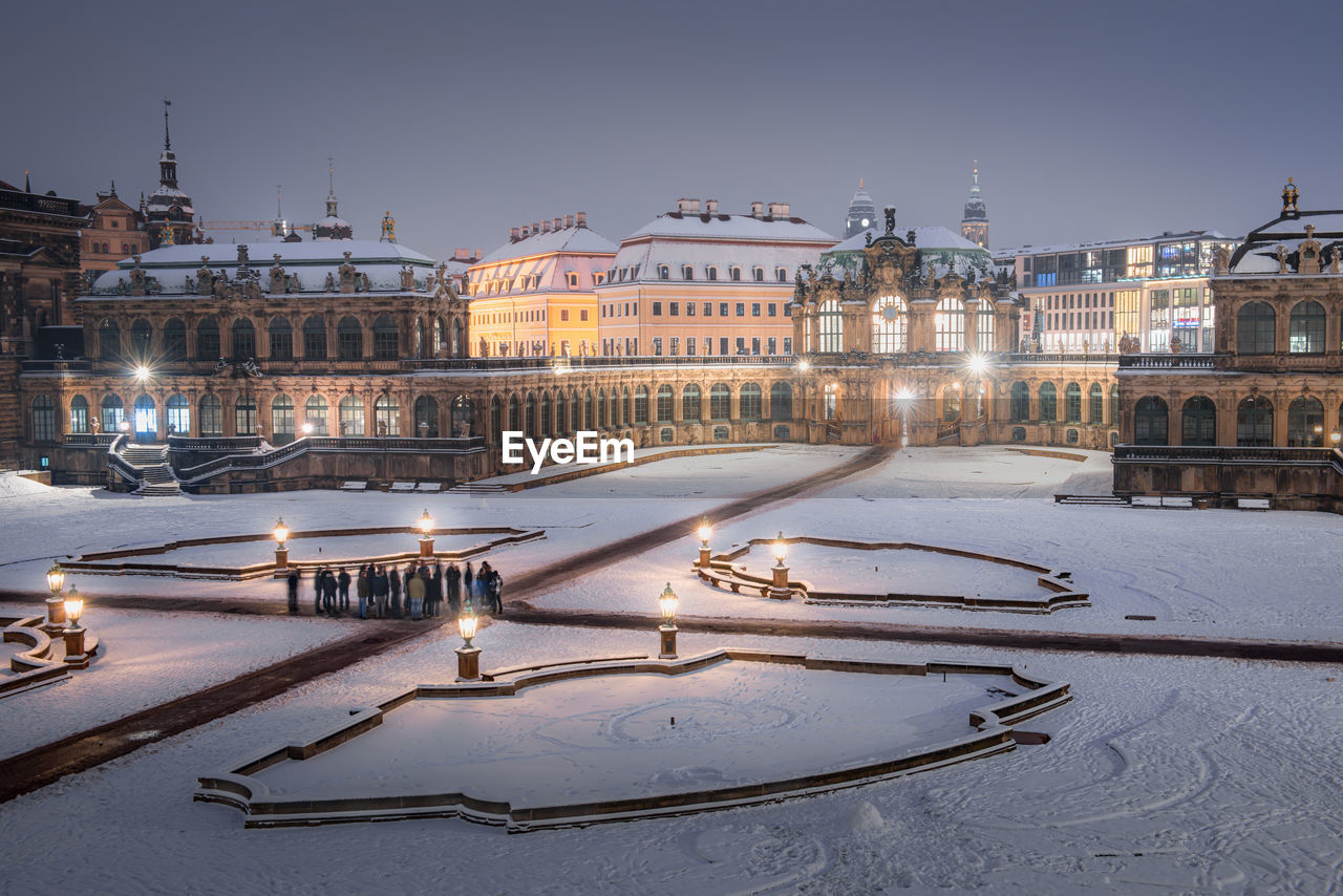 Zwinger museum building, dresden, germany