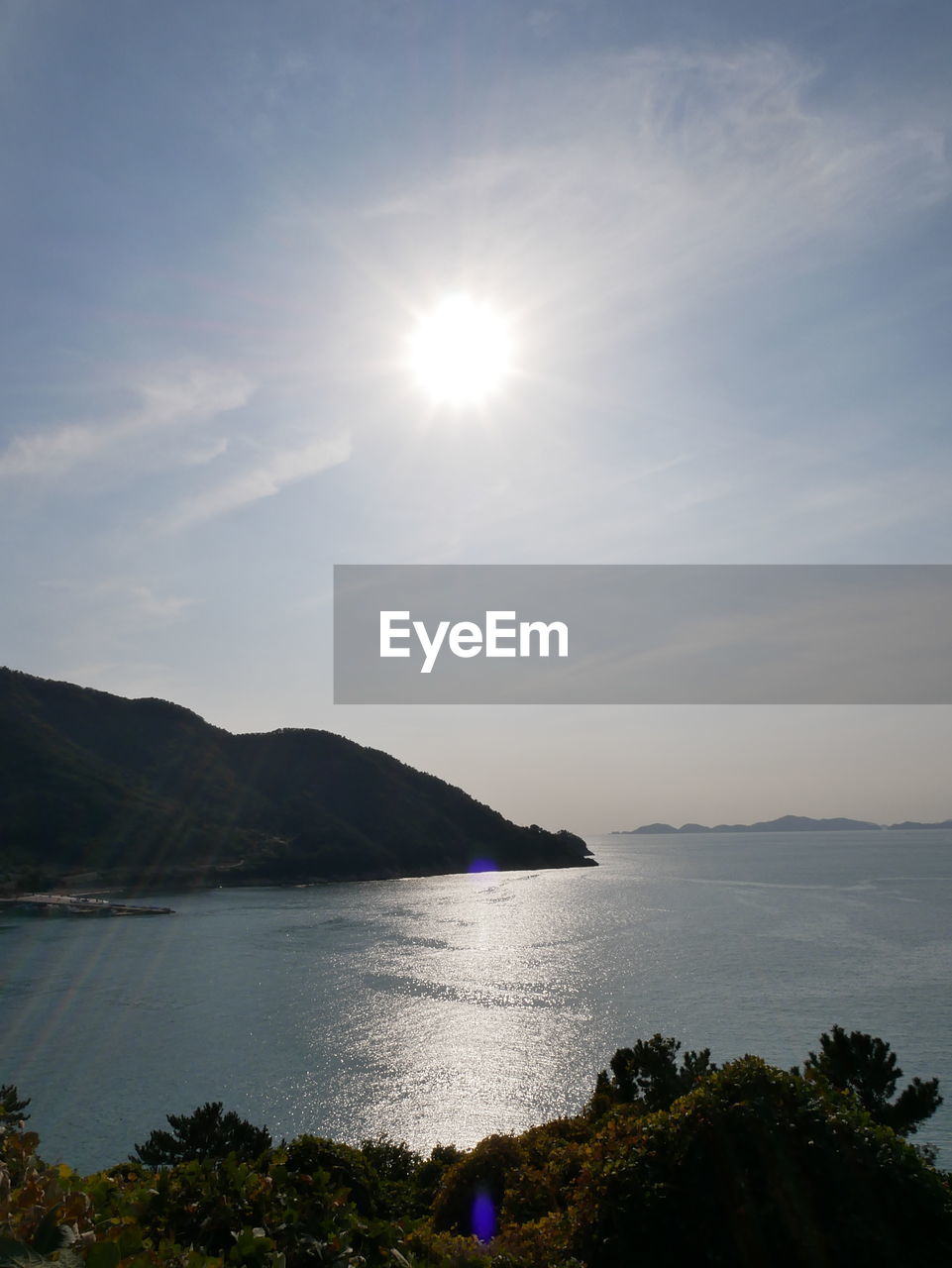 SCENIC VIEW OF SEA AND MOUNTAINS AGAINST SKY