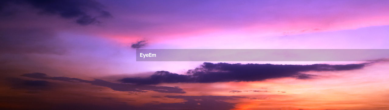 LOW ANGLE VIEW OF DRAMATIC SKY OVER LANDSCAPE DURING SUNSET