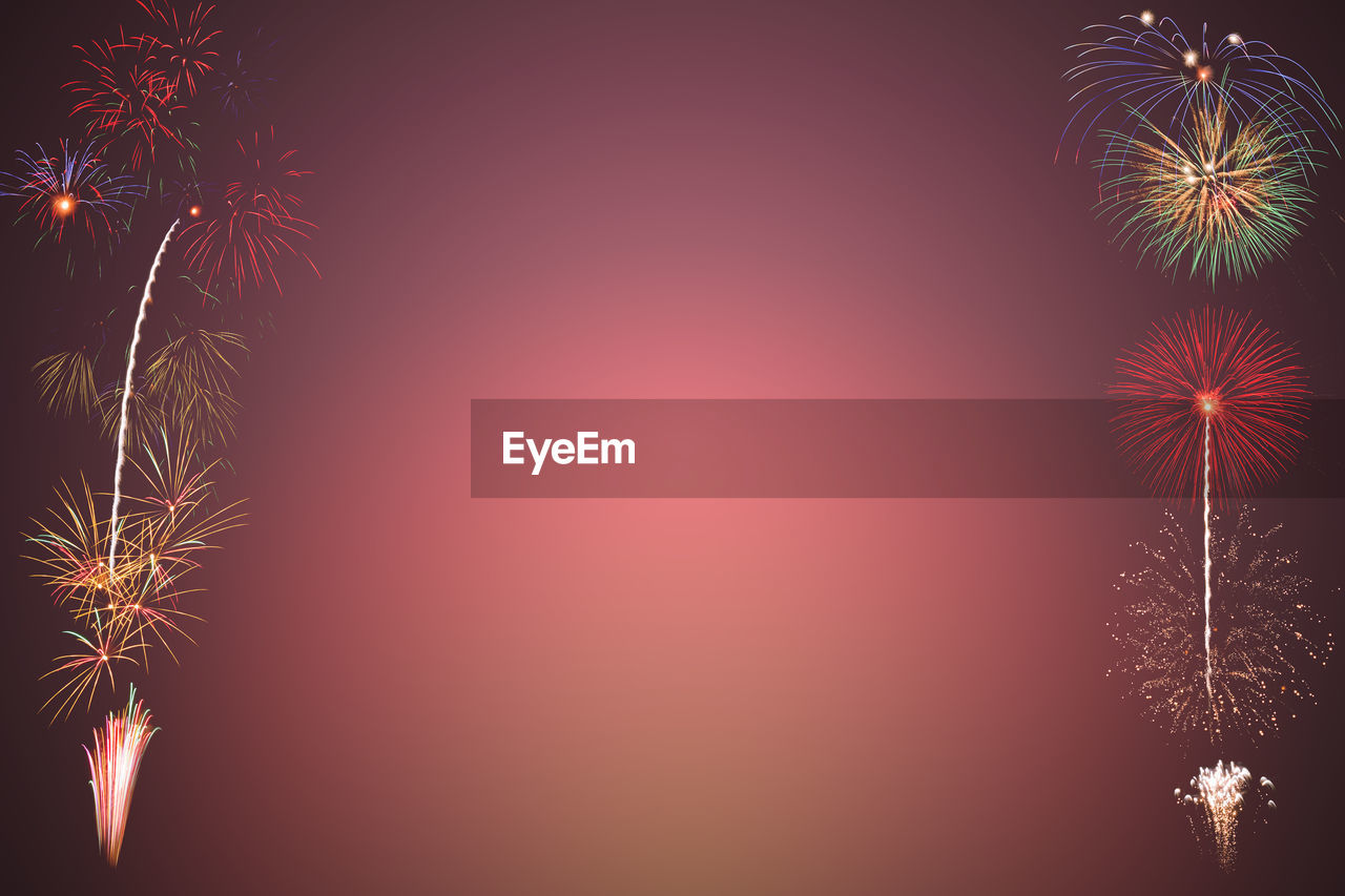 FIREWORKS IN SKY AT NIGHT