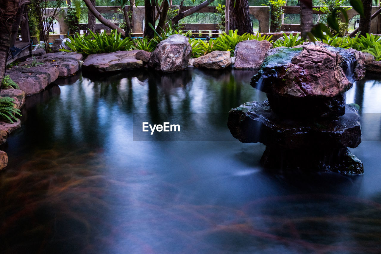 SCENIC VIEW OF WATERFALL