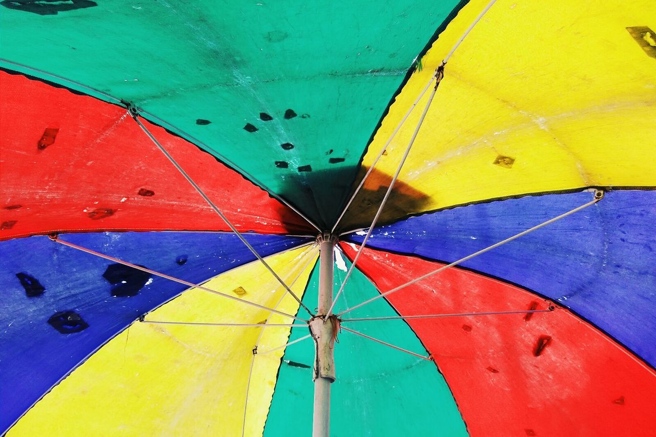 Full frame shot of colorful umbrella