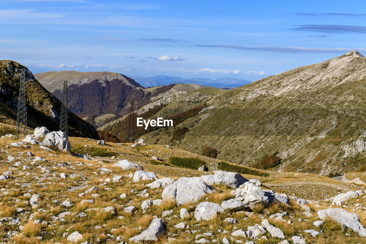 SCENIC VIEW OF MOUNTAIN RANGE AGAINST SKY