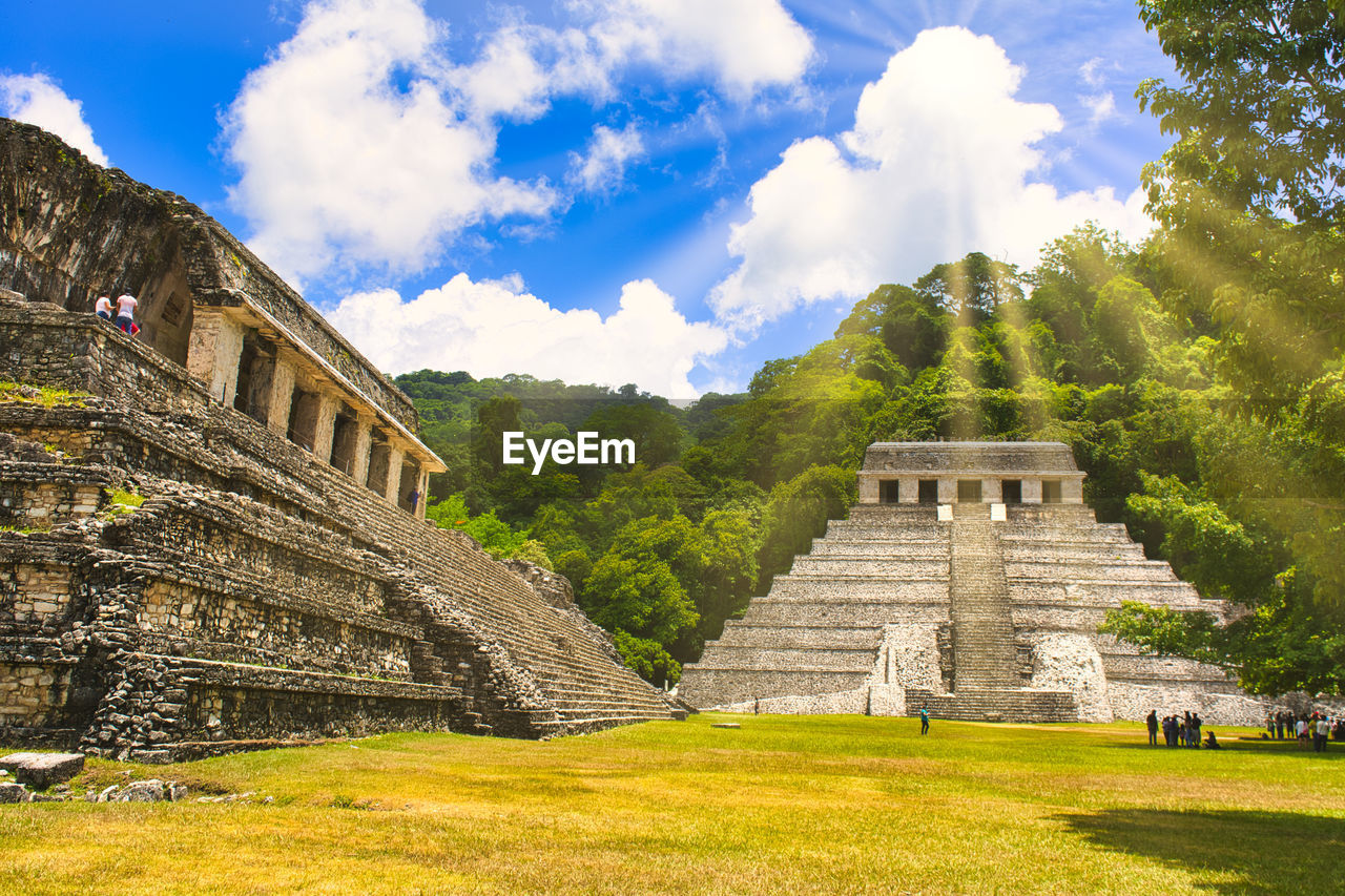 View of old ruins against sky