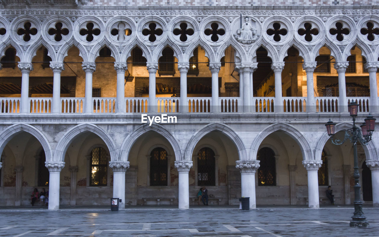 Facade of historic building