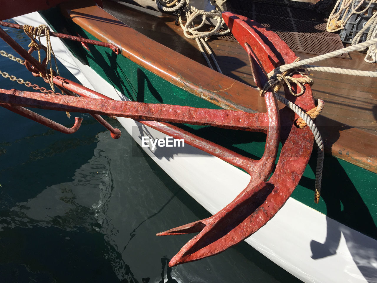 Close-up of a cropped boat