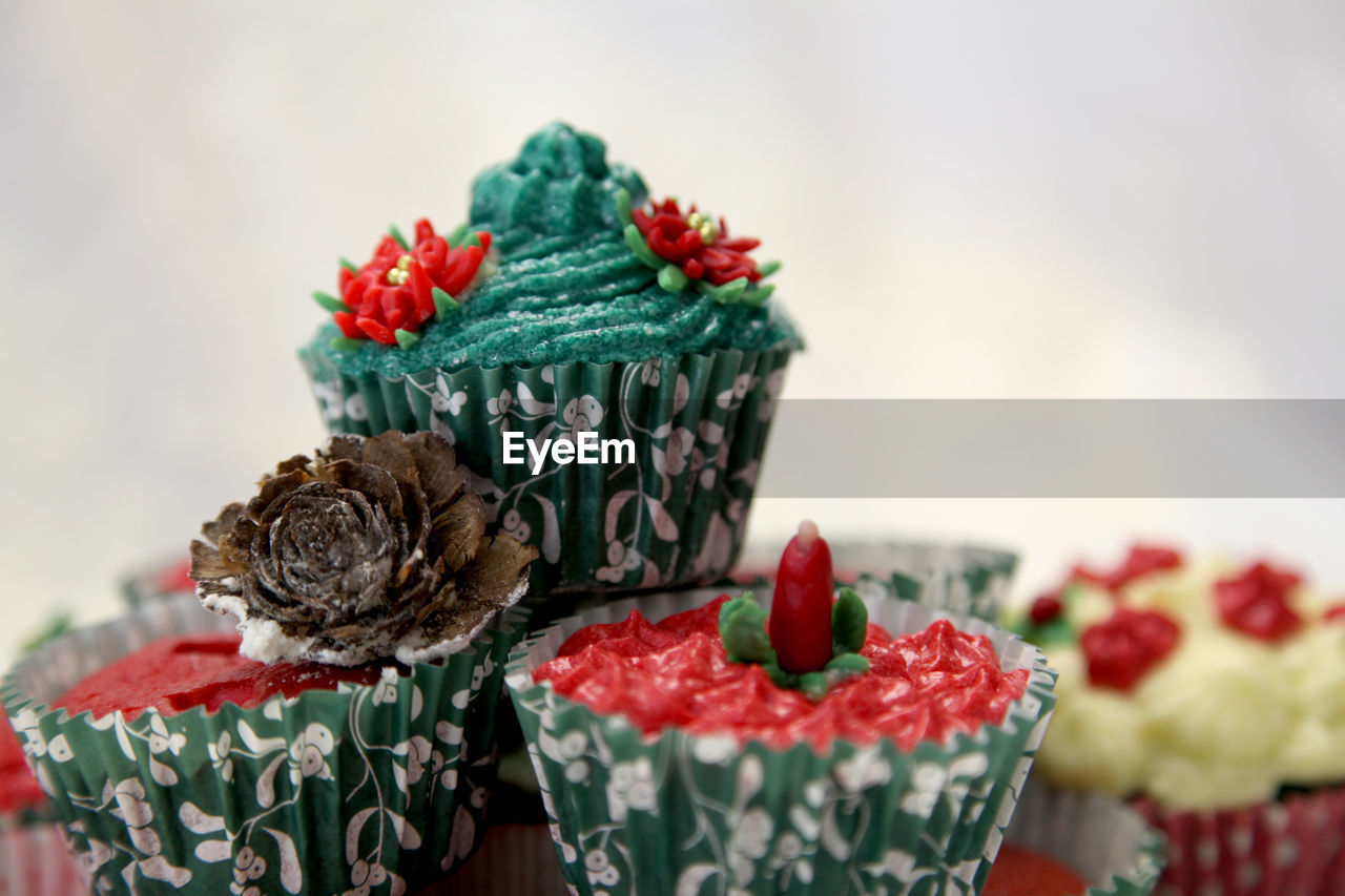 Detail shot of cup cakes