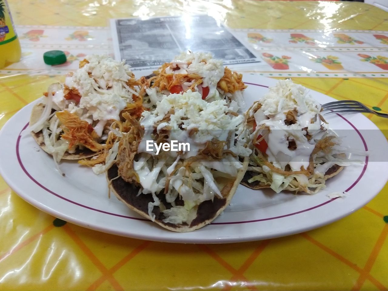 CLOSE-UP OF MEAL SERVED IN PLATE