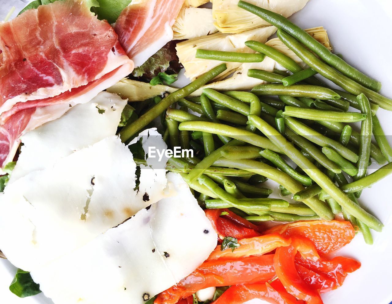 Close-up of vegetables in plate