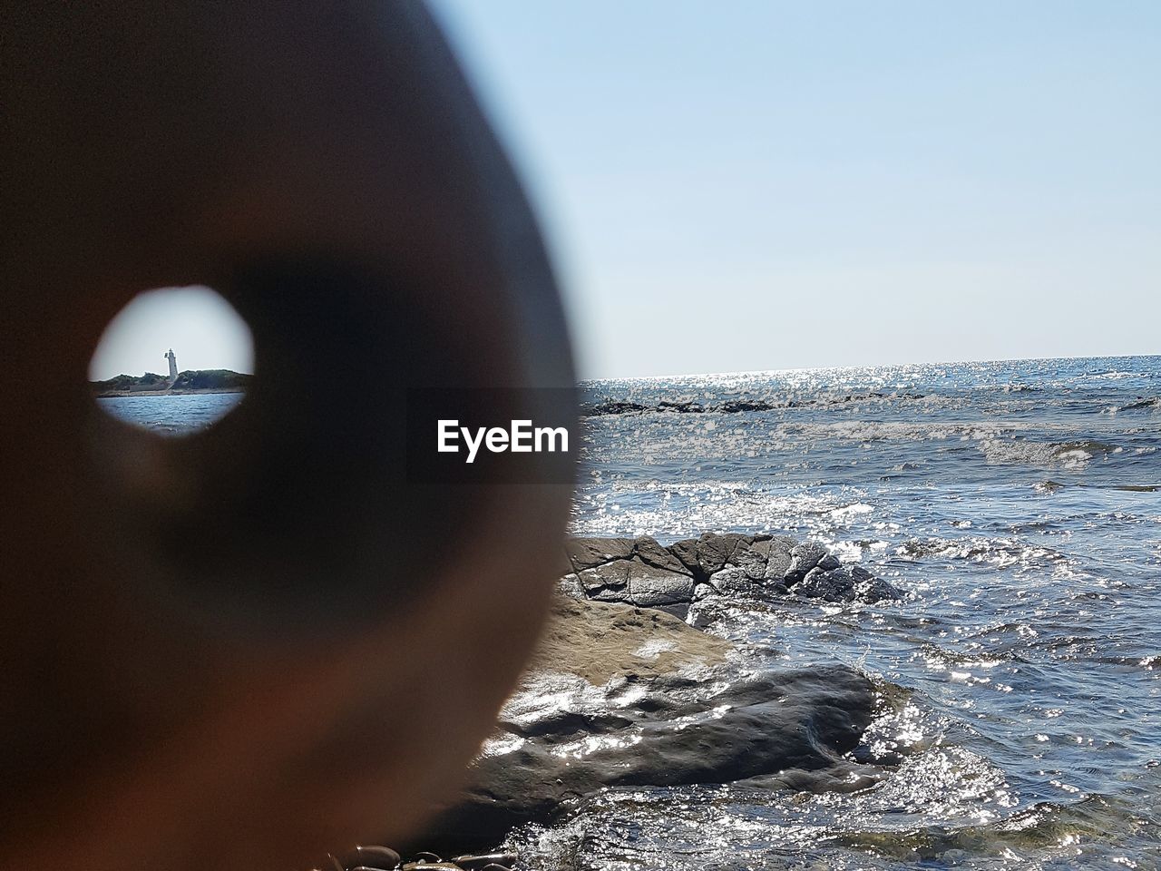 CLOSE-UP OF WATER AGAINST CLEAR SKY