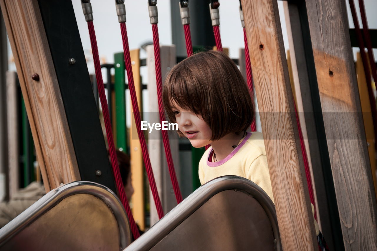 Girl standing at playground