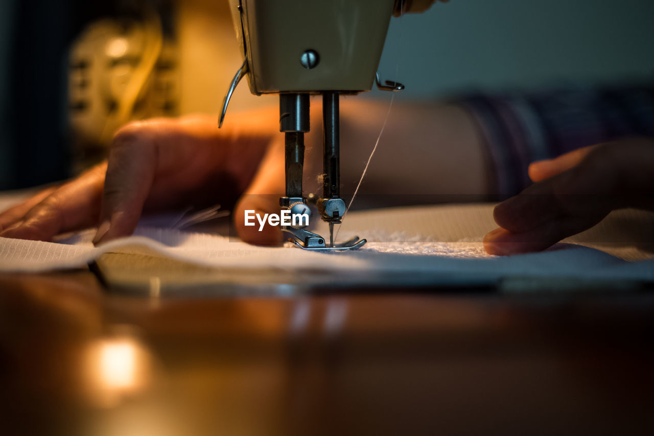 Man working in machine