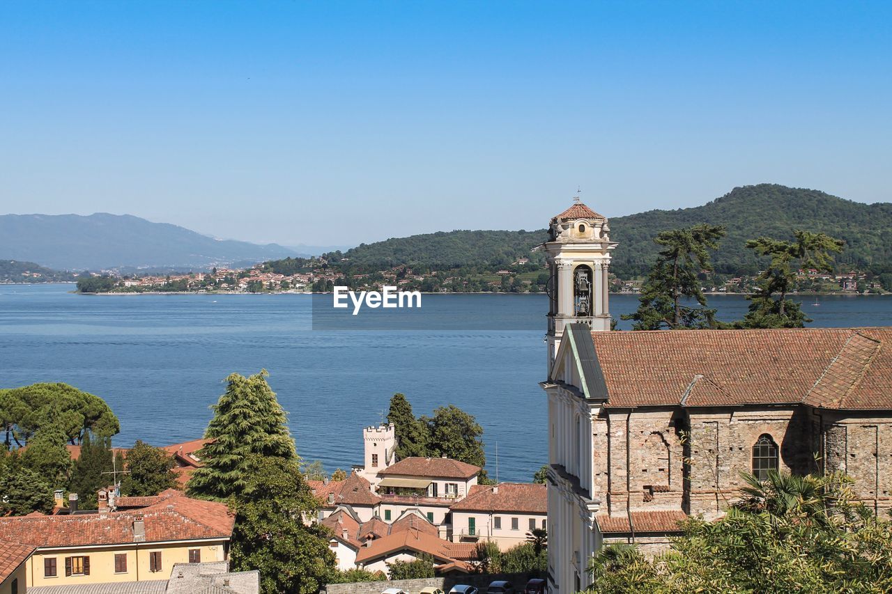 View of church at waterfront