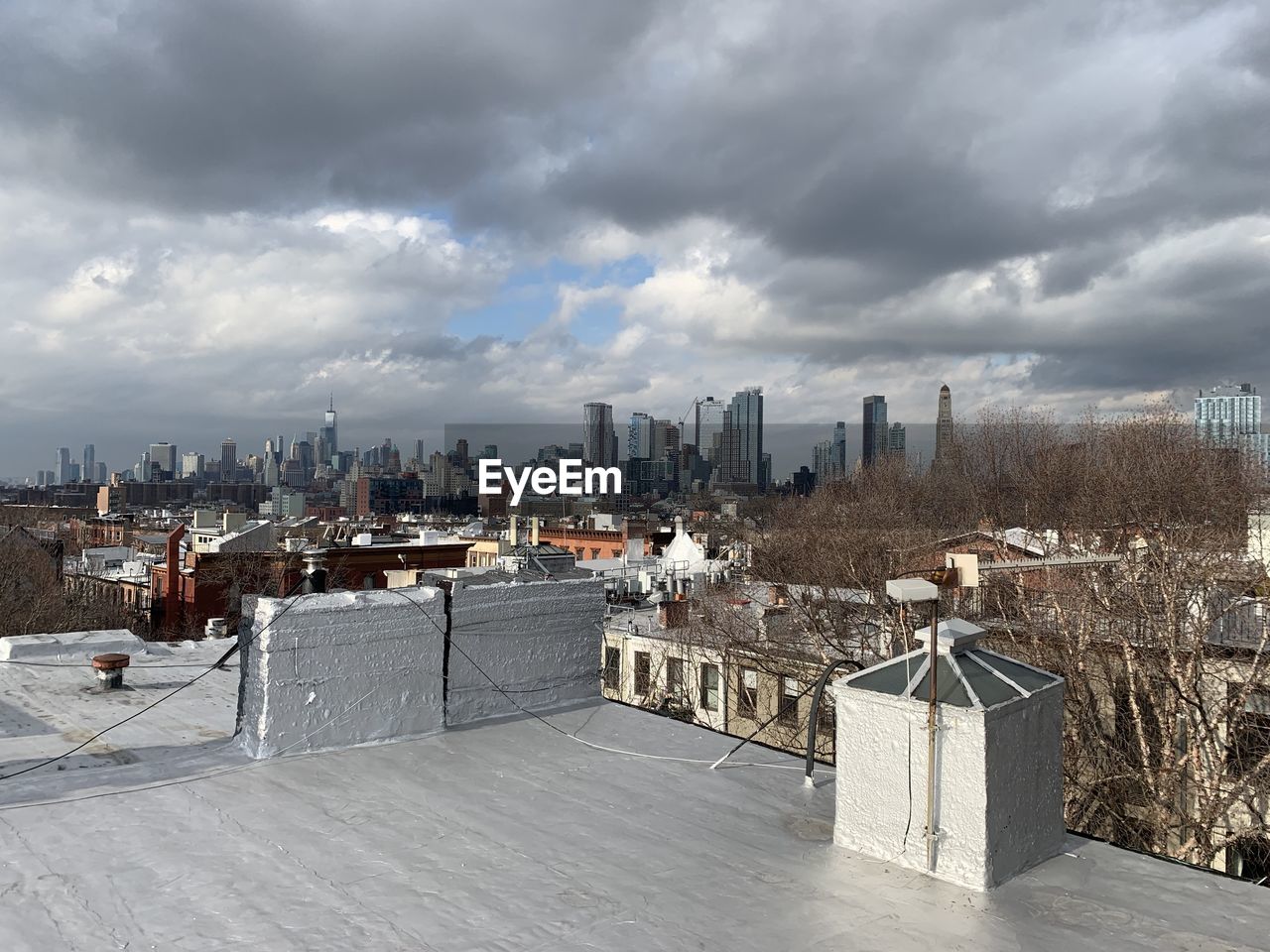  nyc skyline view from brooklyn, park slope