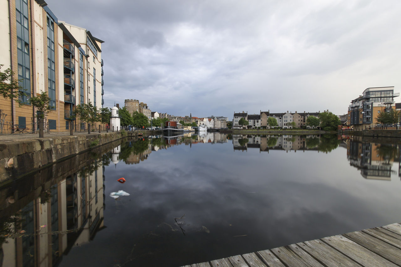 REFLECTION OF BUILDINGS IN CITY