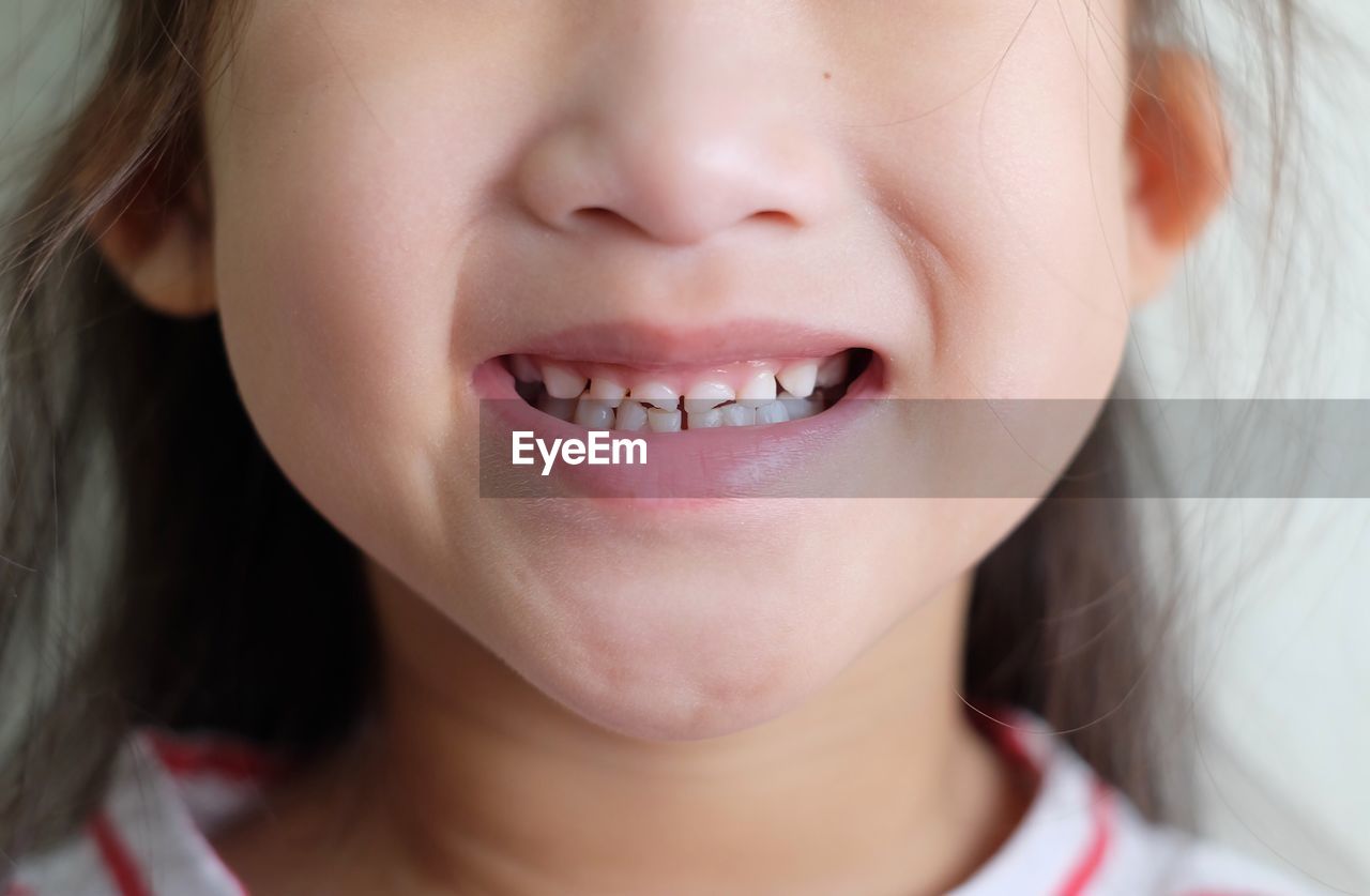 Close-up of smiling girl