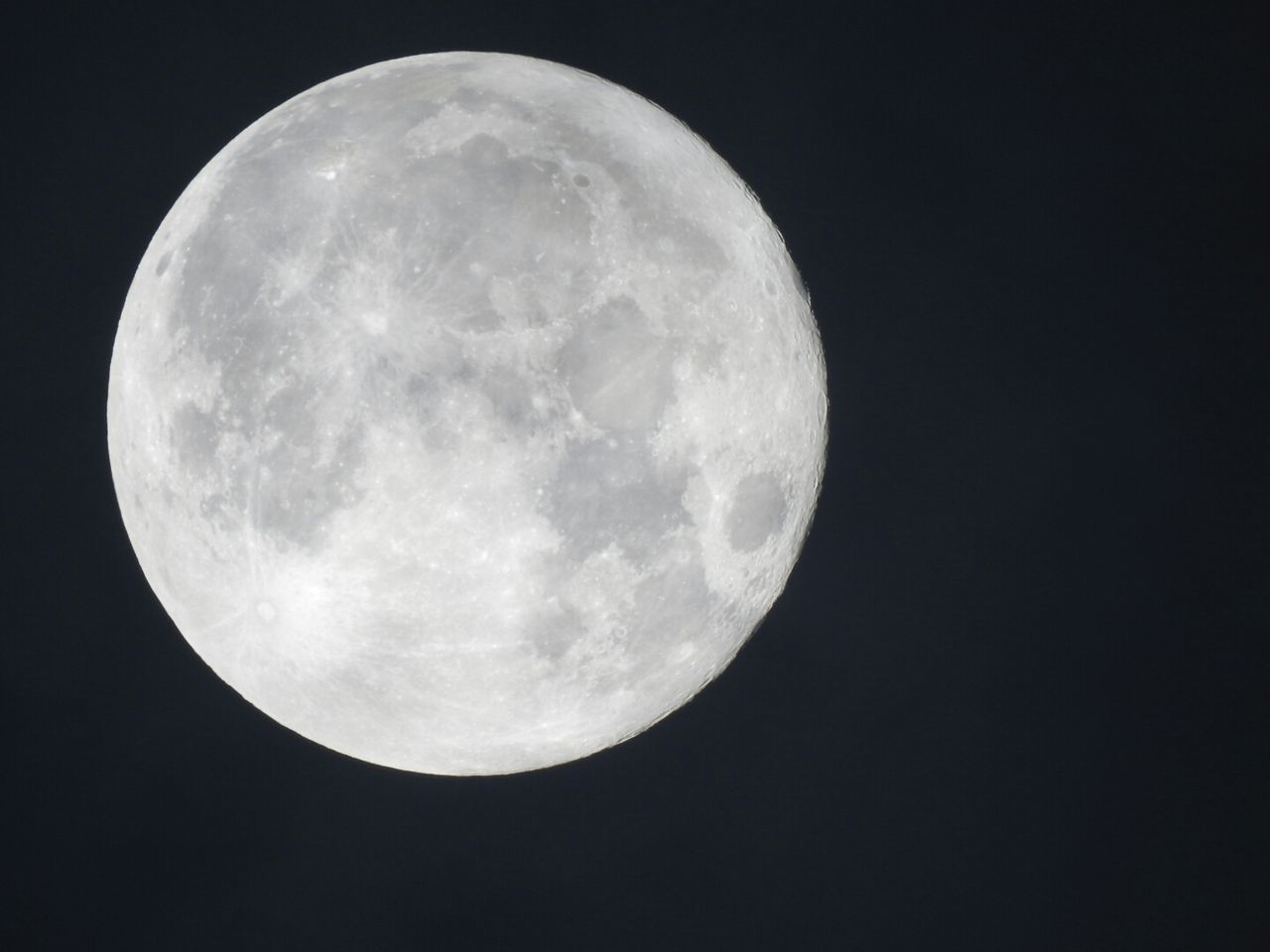 CLOSE-UP OF FULL MOON AT NIGHT