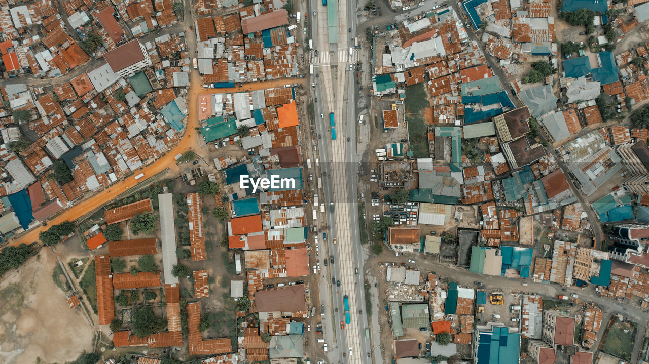 Aerial view of the industrial area in dar es salaam