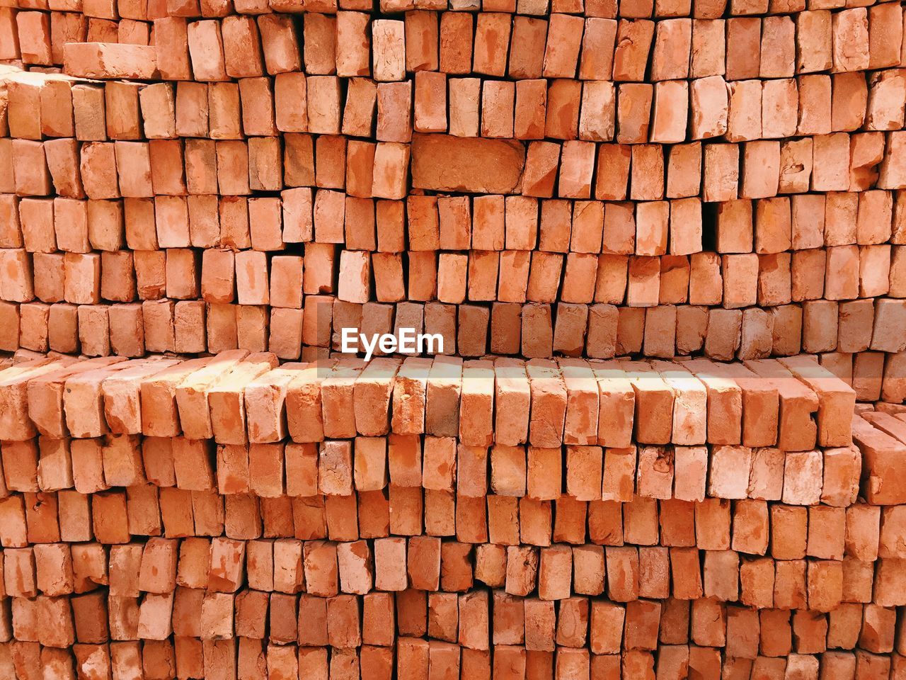 Full frame stack of bricks