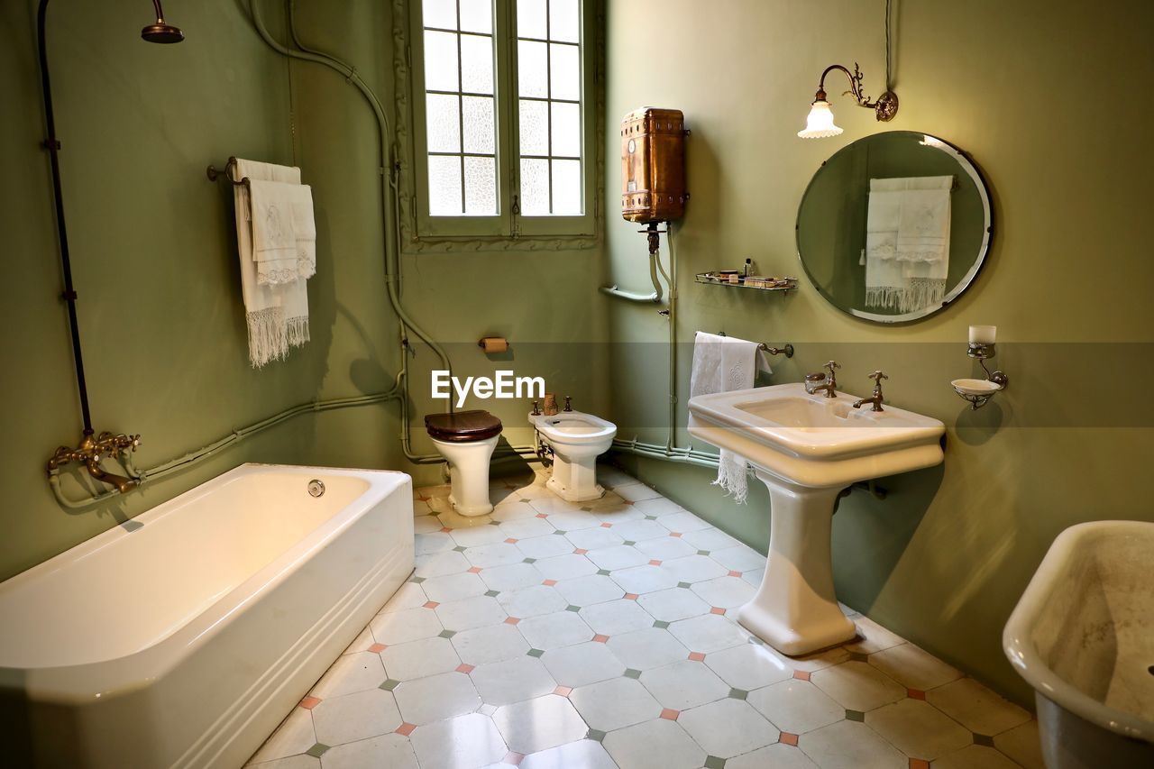 Interior of bathroom