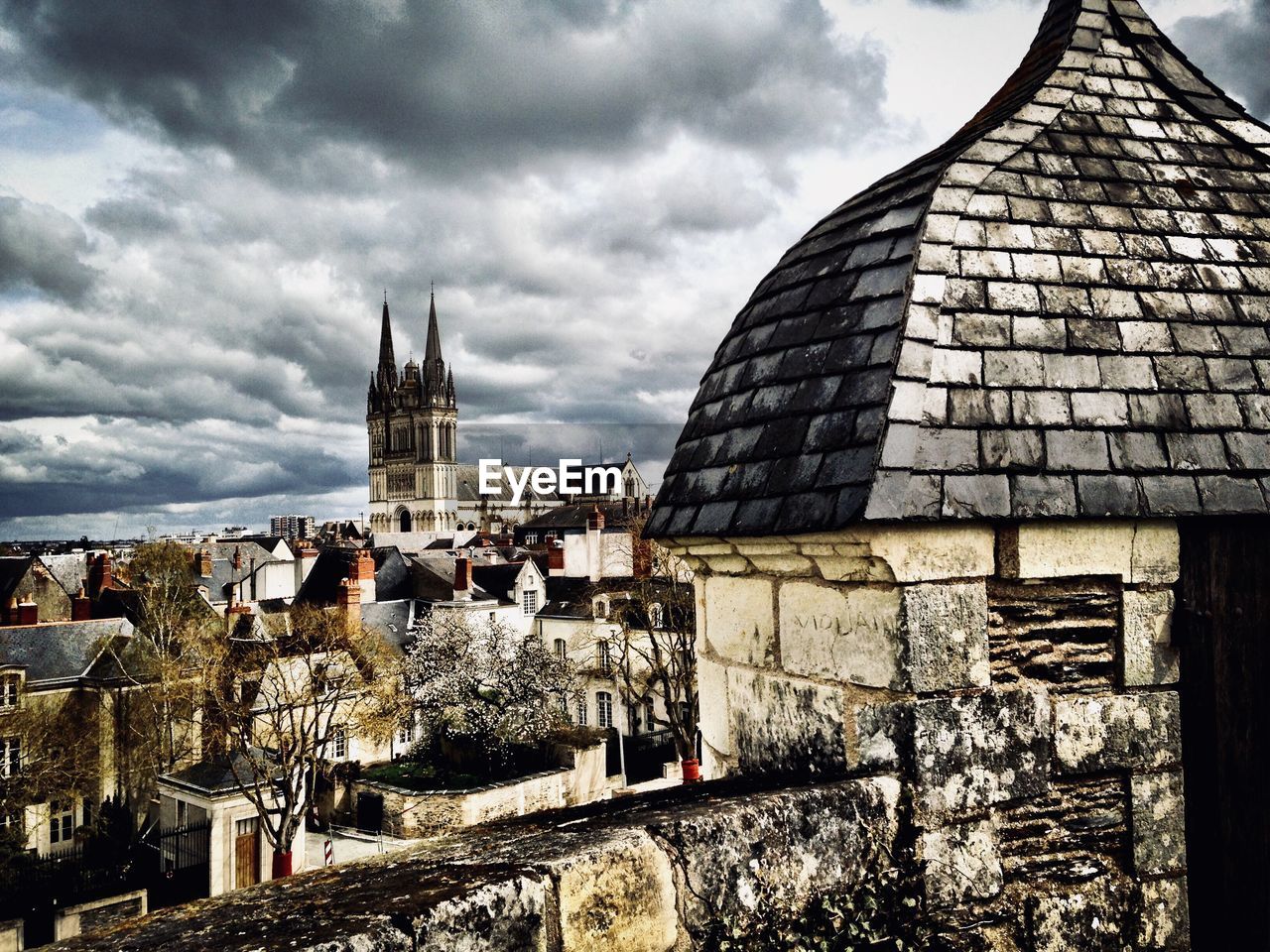 Panoramic view of buildings in amgers france