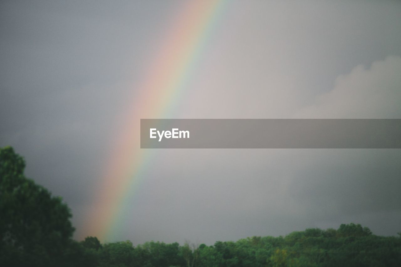 Scenic view of rainbow