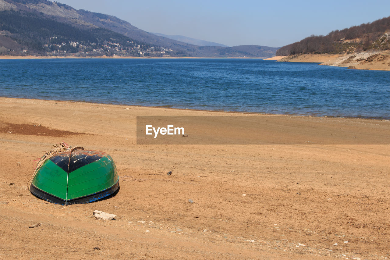 Row boat on beach