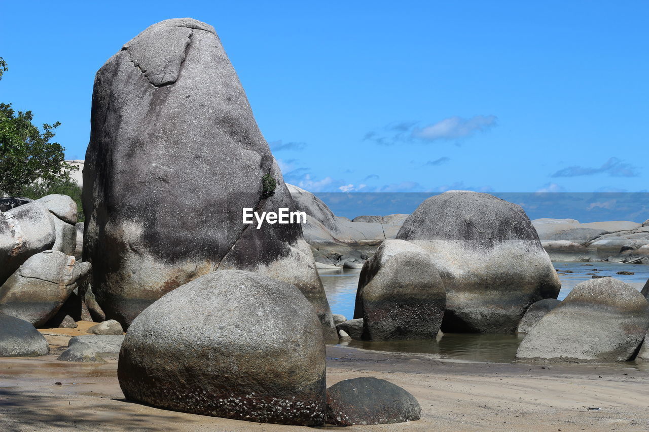 Boulders on beach