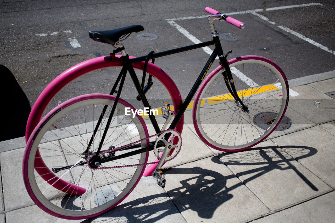 VIEW OF PARKED MOTOR SCOOTER