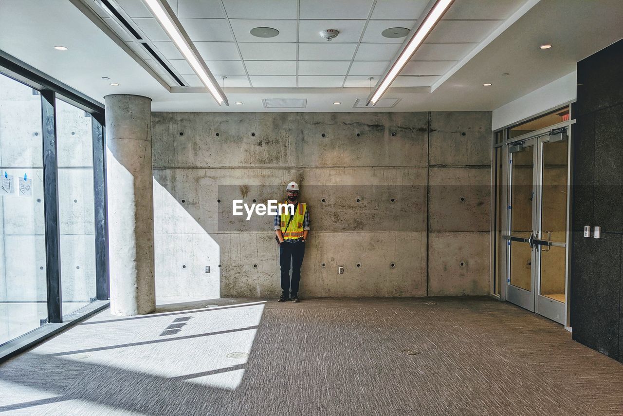 Man working in building