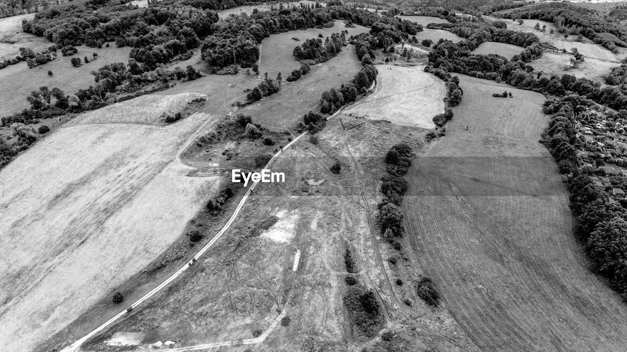 High angle view of landscape