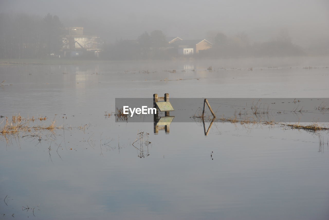 SCENIC VIEW OF LAKE WITH REFLECTION