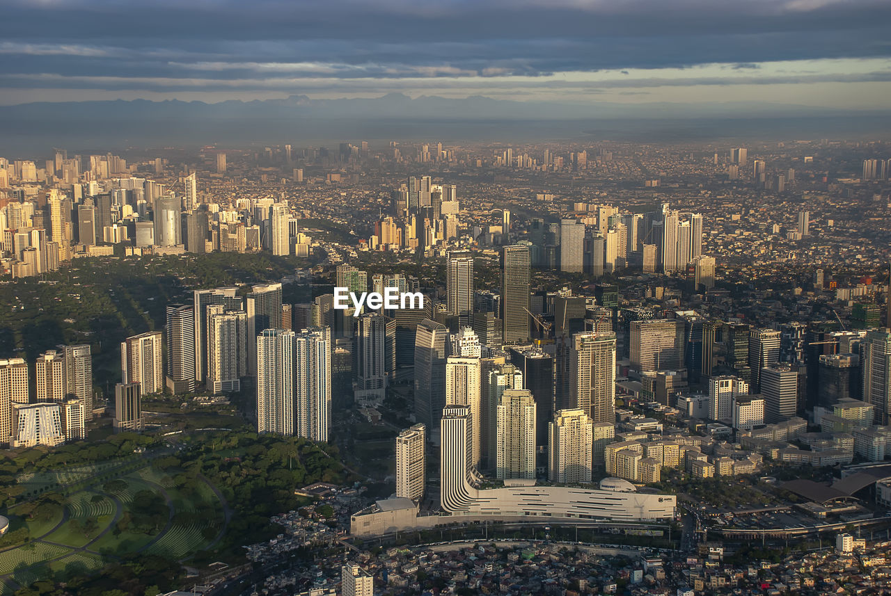 The city of manila in the philippines just after daybreak