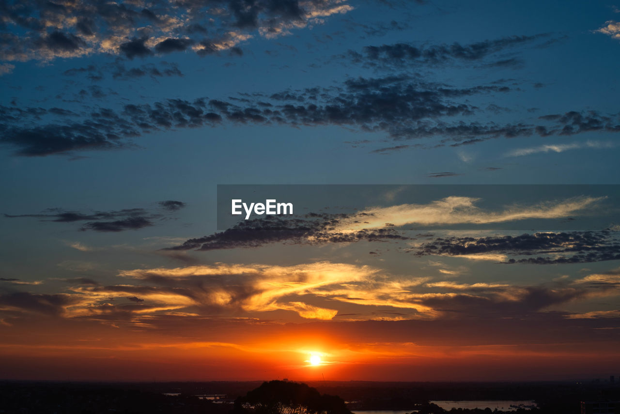 SCENIC VIEW OF DRAMATIC SKY DURING SUNSET