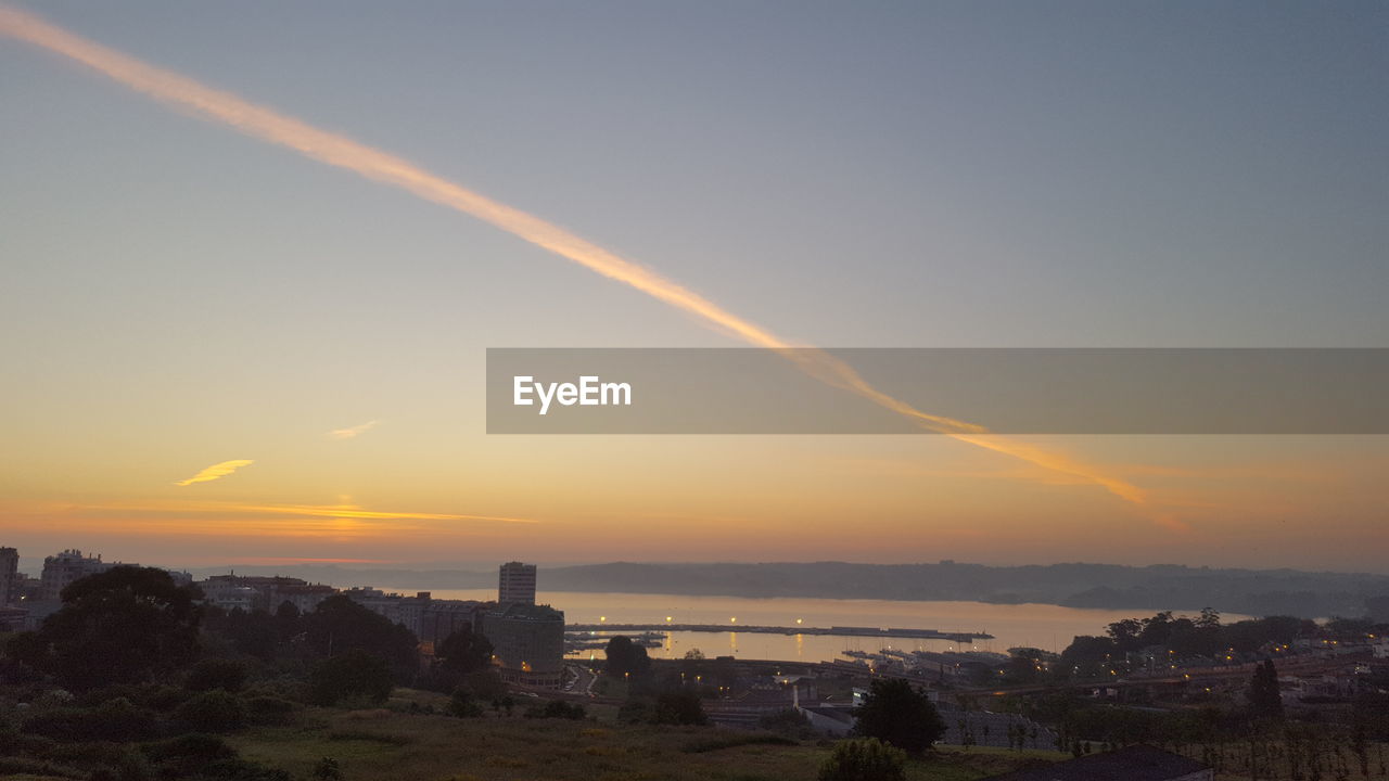 Scenic view of sky at sunset